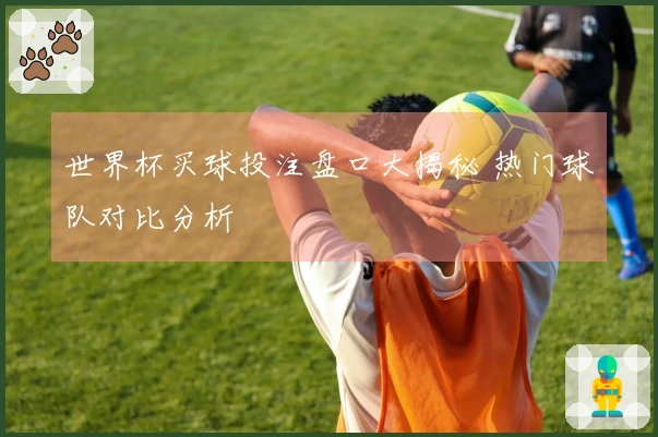 世界杯买球投注盘口大揭秘 热门球队对比分析